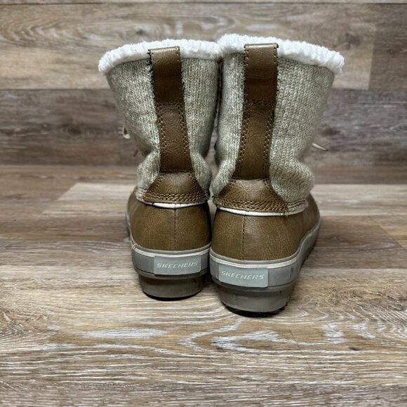 Skechers Sterling Lace-Up Tan Women's Boots Size 8.5 - Picture 3 of 6